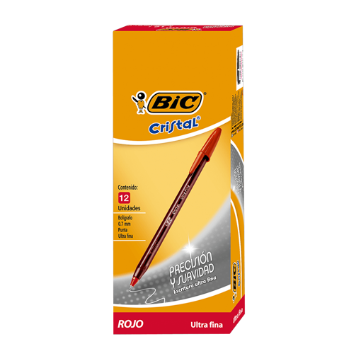 Imagen de BOLIGRAFO BIC X 12 ROJO